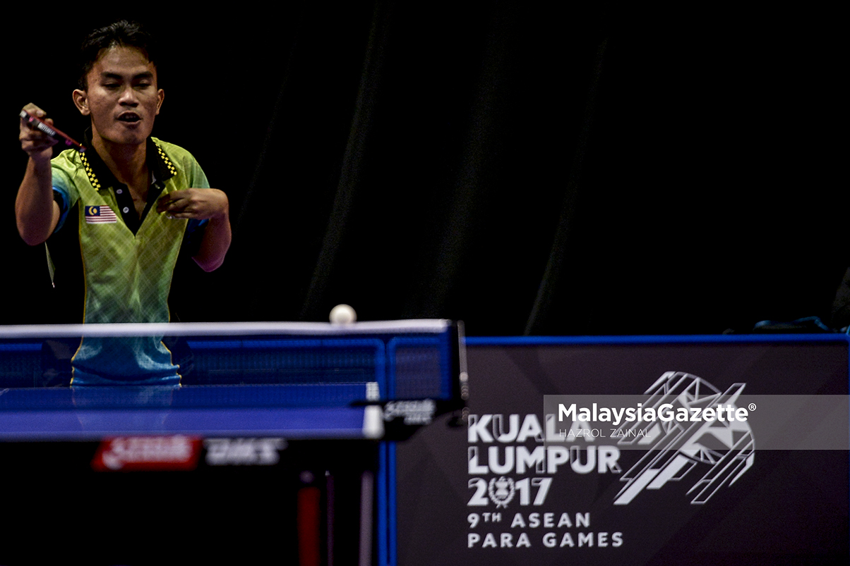 Aksi Ping Pong Para ASEAN KL2017 MalaysiaGazette