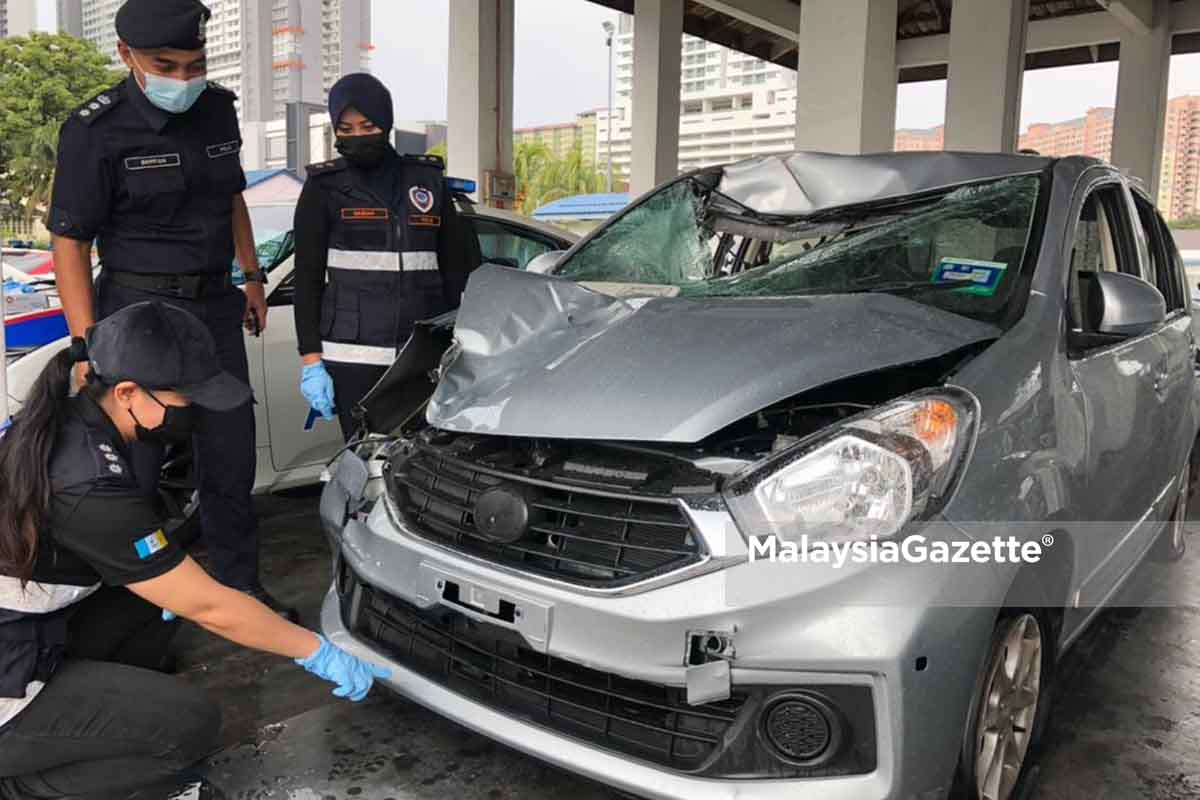 Suspek Lari Pemeriksaan Polis Langgar Mati Warga Emas