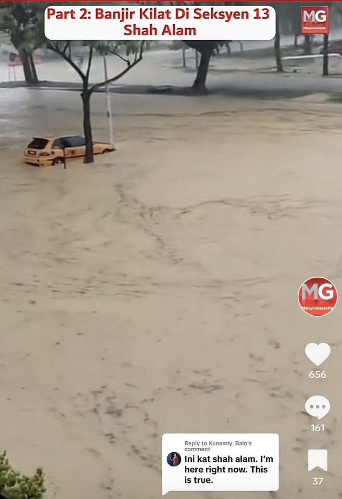 Banjir Kilat Di Seksyen Shah Alam