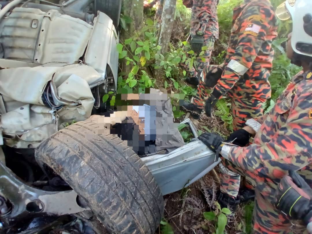 Pesara Tentera Ditemui Maut Kereta Terbabas Dalam Gaung