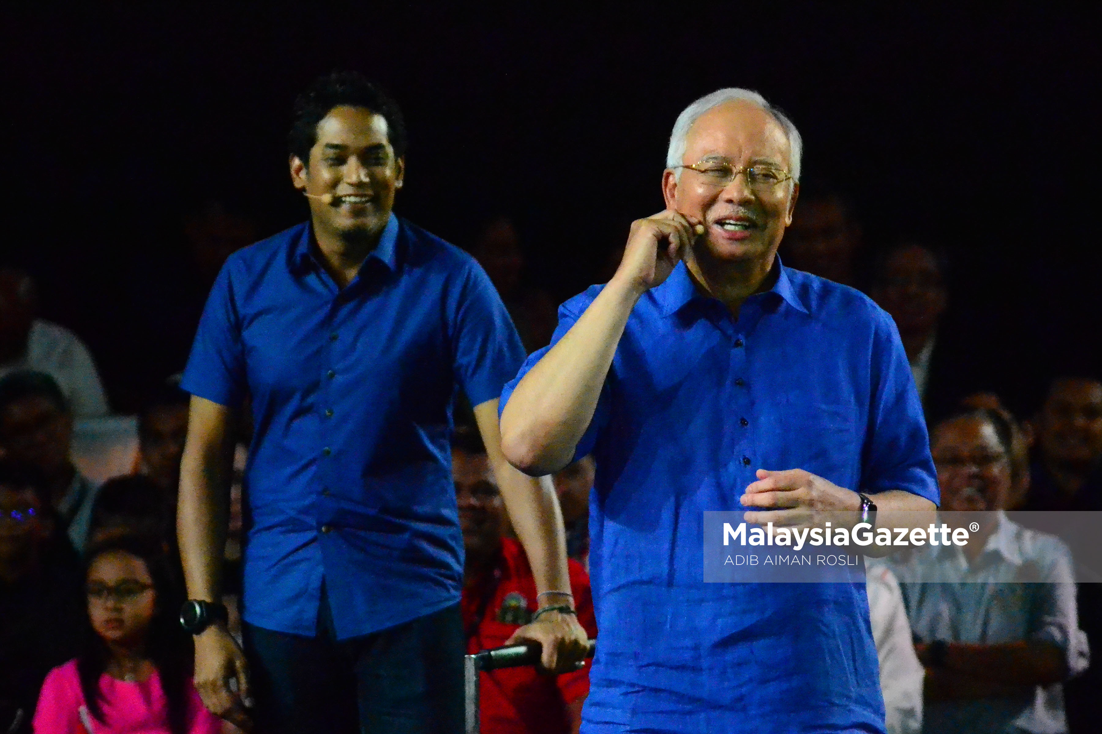 Perdana Menteri, Datuk Seri Najib Tun Razak (kanan) dan Menteri Belia Dan Sukan, Khairy Jamaluddin (kiri) pada sesi Dialog Perdana Trasformasi Nasional 2050 memasuki Dewan Tunku Canselor di Universiti Malaya, Kuala Lumpur. foto ADIB AIMAN ROSLI , 19 JANUARI 2017