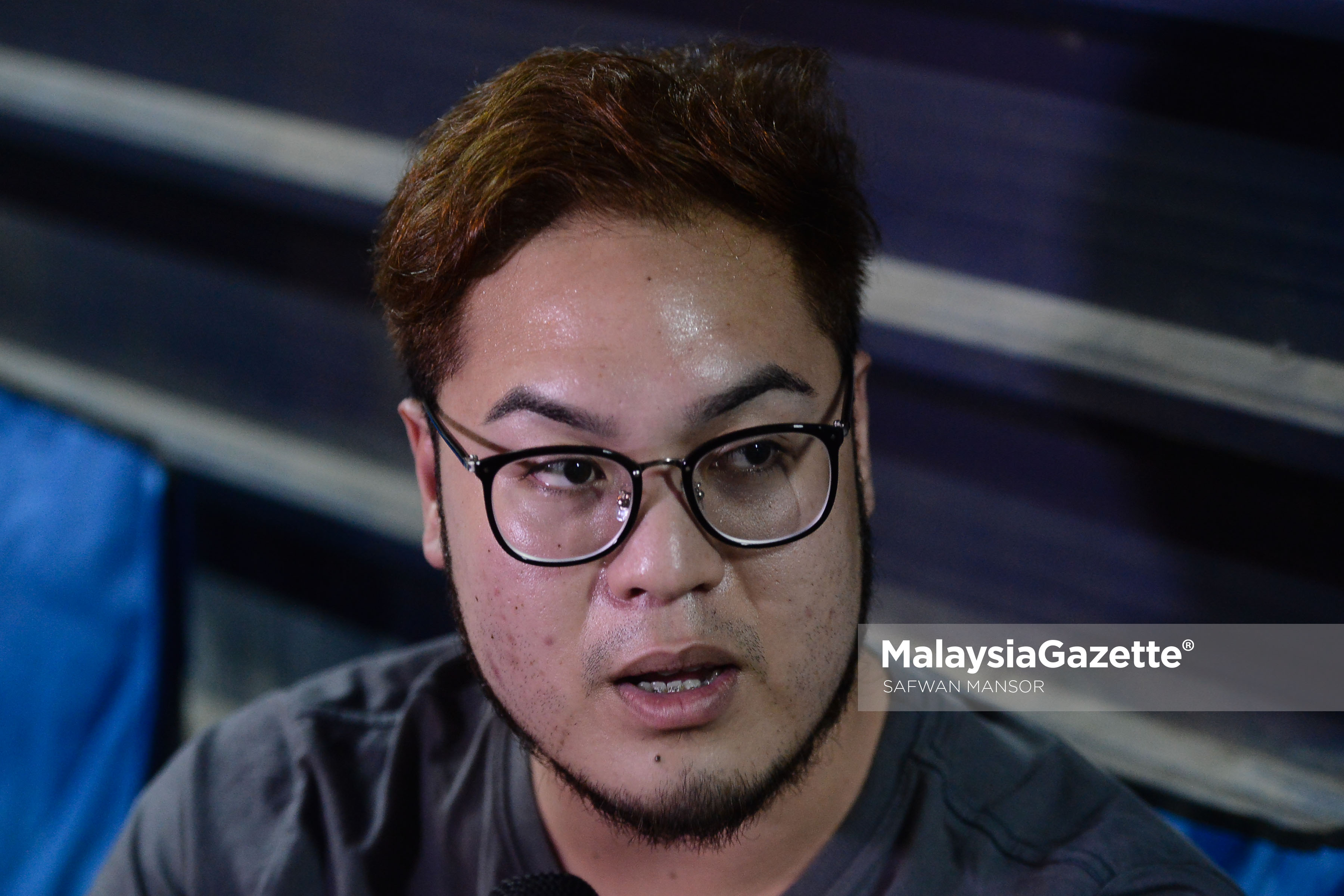 Wartawan BERNAMA, Mohd Audi Ghazali yang bertugas pawaktu malam membuat liputan Kes Pembunuhan Kim Jong-Nam di Istitut Perubatan Forensik Negara, Hospital Kuala Lumpur. foto SAFWAN MANSOR, 25 FEBRUARI 2017
