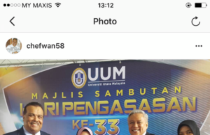 Chef Wan dilantik Profesor Adjung UUM