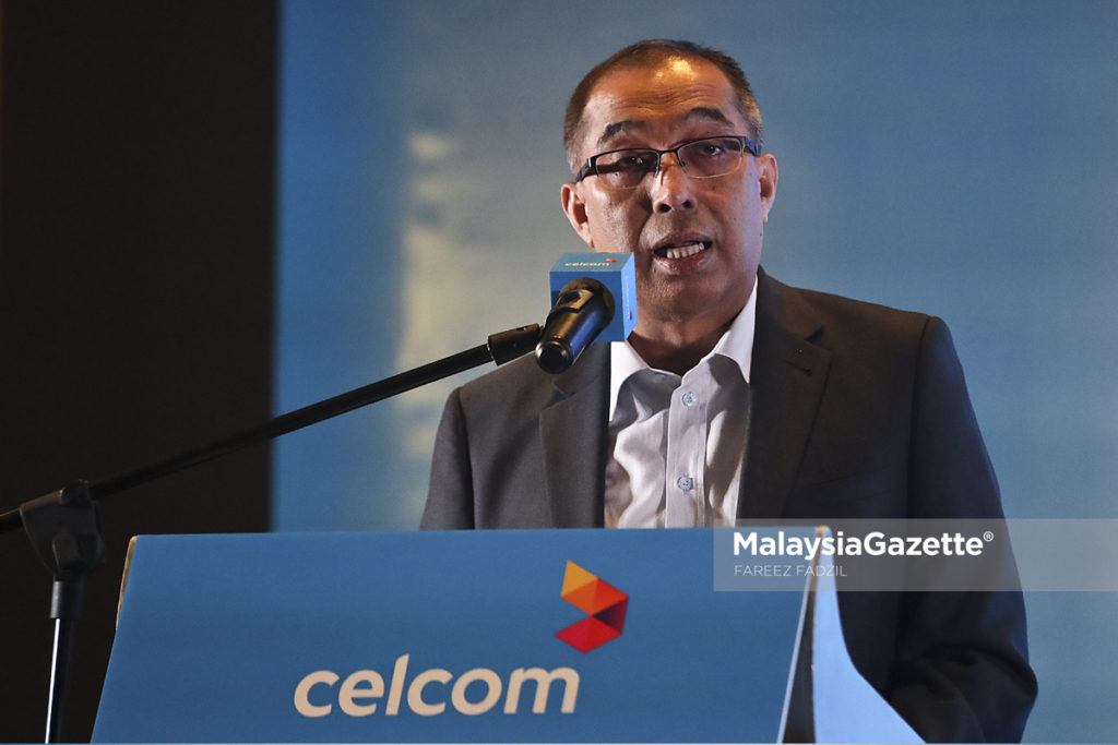 Menteri Komunikasi dan Multimedia, Datuk Seri Salleh Said Keruak berucap pada pelancaran pertandingan 'Mobile Gaming' di Hotel Westin, Kuala Lumpur. foto FAREEZ FADZIL, 07 MAC 2017