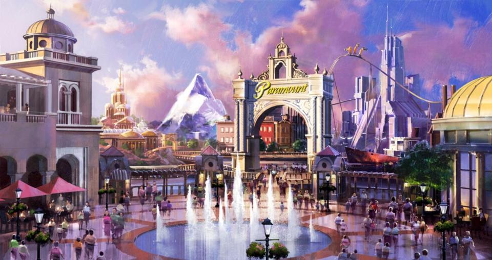 Lakaran artis taman tema UK Disneyland. Foto: Paramount