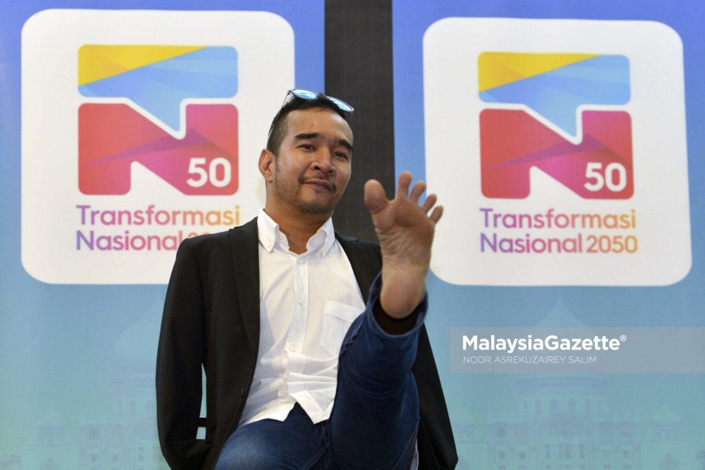 Salah seorang Duta TN50, Zhariff Afandi hadir pada Majlis Memperkenalkan Duta-duta Belia Transformasi Nasional 2050 (TN50) di Ruang Legar, Kementeri Belia dan Sukan, Putrajaya. foto NOOR ASREKUZAIREY SALIM, 14 APRIL 2017