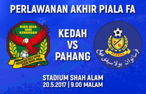 Final Piala FA: Harga tiket kekal RM50