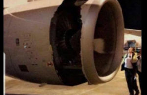 China Eastern Airlines berpatah balik enjin berlubang