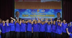 Pengumuman calon Barisan Nasional Kedah. Gambar Hakim.