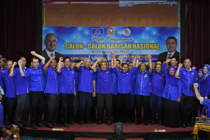 Pengumuman calon Barisan Nasional Kedah. Gambar Hakim.
