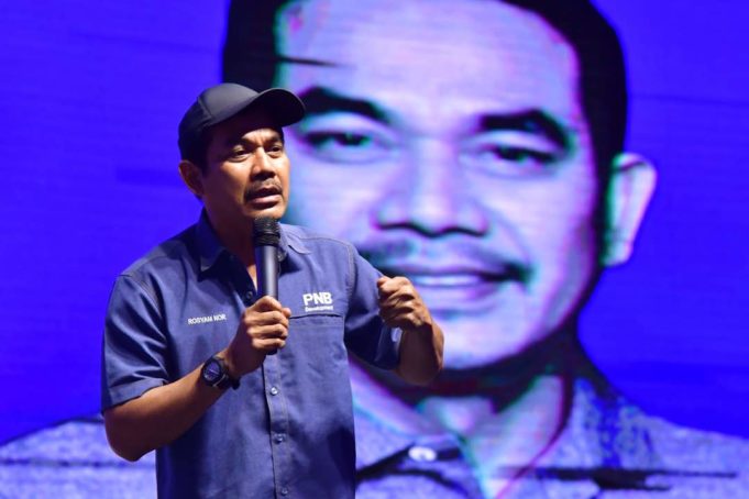 pix rosham Datuk Rosyam Nor yang dilantik sebagai Idola Pelaburan PNBD tahun kedua berkongsi pengalaman dan di Minggu Amanah Saham Malaysia (MSAM) yang berakhir di Batu Pahat, Johor hari ini.