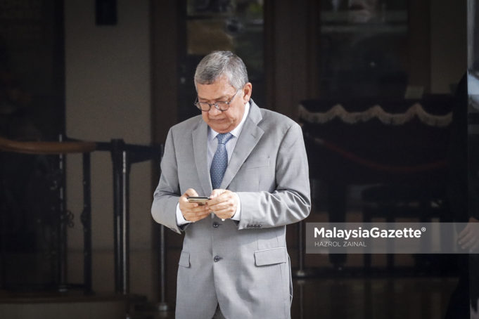 Bekas Peguam Negara, Tan Sri Abdul Gani Patail meninggalkan Yayasan Kepimpinan Perdana selepas mengadakan pertemuan dengan Perdana Menteri, Tun Dr. Mahathir Mohamad di Putrajaya. foto HAZROL ZAINAL, 15 MEI 2018.