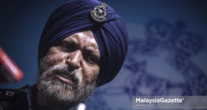 Pengarah Jabatan Siasatan Jenayah Komersil Bukit Aman, Datuk Seri Amar Singh Ishar Singh bercakap pada sidang media mengenai 1Malaysia Development Berhad (1MDB) di Menara 238, Jalan Tun Razak, Kuala Lumpur. foto AFFAN FAUZI, 25 MEI 2018