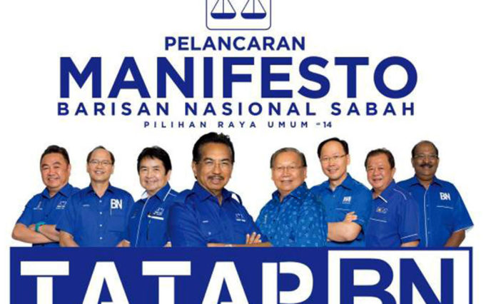 Manifesto BN untuk Sabah menjelang PRU-14.