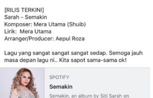 Lirik Lagu Semakin Siti Sarah : Salah satu yang paling populer berjudul