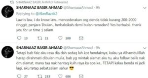 Sharnaaz, berang, Faiz Roslan
