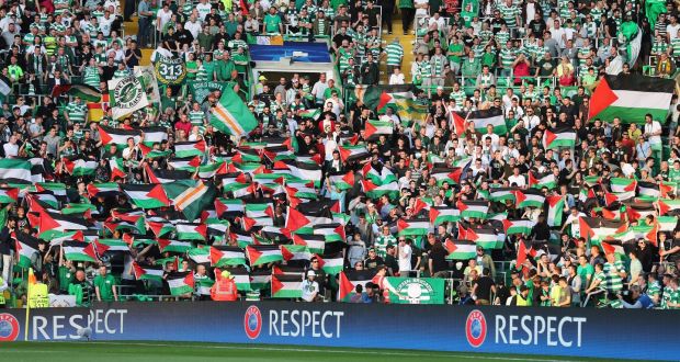 Menggunakan laman Go Fund Me, penyokong Celtic menyasarkan untuk mendapatkan jumlah dana sebanyak £5 ribu untuk Palestin.