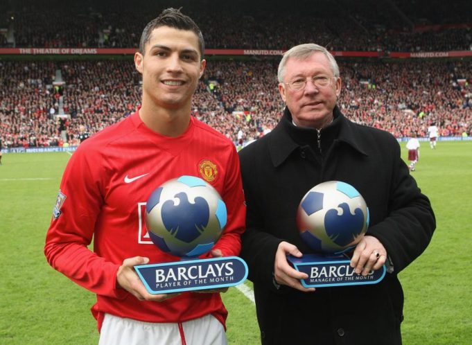 pix ferguso Sir Alex Ferguson (kanan) bersama anak didiknya, Cristiano Ronaldo.
