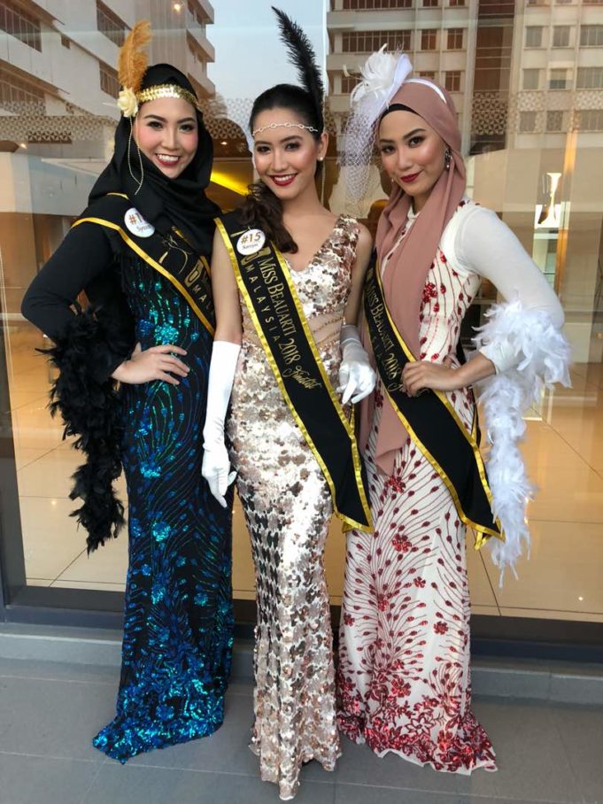 Dari kiri Syaza Jamal, Saraya Mia dan Syasya Jamal.