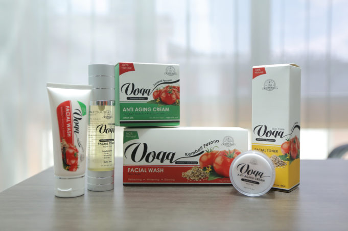 Produk penjagaan kulit di bawah jenama Voqq yang dipasarkan sejak tahun 2016.