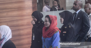 Isteri bekas Perdana Menteri, Datin Seri Rosmah Mansor hadir untuk memberi keterangan berhubung kes SRC International di Ibu Pejabat Suruhanjaya Pencegahan Rasuah Malaysia (SPRM), Putrajaya. foto SYAFIQ AMBAK, 05 JUN 2018