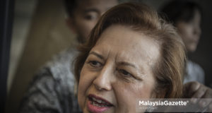 Jawatankuasa Ahli Majlis Penasihat Kerajaan, Tan Sri Zeti Akhtar Aziz bercakap kepada media selepas menghadiri mesyuarat Majlis Penasihat Kerajaan di Menara Ilham, Jalan Binjai, Kuala Lumpur. foto AFFAN FAUZI, 22 JUN 2018.