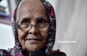 Pusat kebajikan warga emas bukan tempat berduka Nek Fatimah, 81, ketika ditemubual di Pertubuhan Kebajikan Pusat Jagaan Sri Mesra Ampang, Selangor. foto IQBAL BASRI, 30 MEI 2018