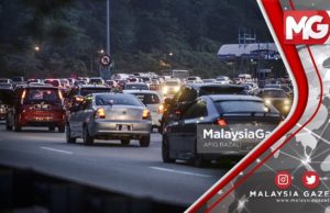 TERKINI : Plaza Tol Arah Pusat Bandar KL Sesak Selepas Orang Ramai Pulang Beraya