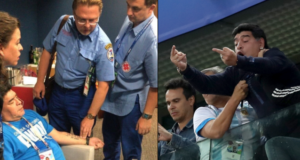 Pasukan perubatan juga dipanggil untuk memeriksa keadaan Diego Maradona.