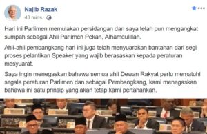 Bekas Perdana Menteri, Datuk Seri Najib Tun Razak