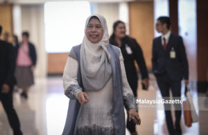 Menteri Kesejahteraan Bandar, Perumahan dan Kerajaan Tempatan yang juga Ahli Parlimen Ampang, Yb Zuraida Kamaruddin hadir pada Sidang Dewan Rakyat di Bangunan Parlimen, Kuala Lumpur. foto SYAFIQ AMBAK, 24 JULAI 2018.