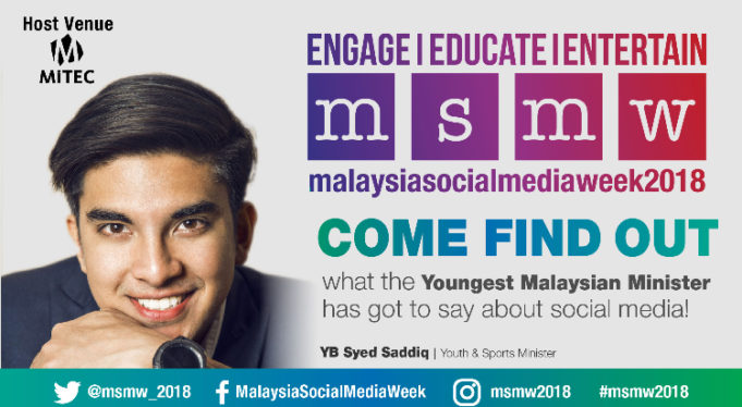 Malaysia Social Media Week MSMW 2018 Syed Saddiq