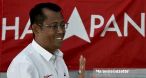 Calon Pakatan Harapan (PH), Halimey Abu Bakar ketika hadir pada sidang media sempena kempen Pilihan Raya Kecil (PRK) N.32 Seri Setia di Bilik Gerakan Utama, Petaling Jaya. Selangor. foto FAREEZ FADZIL, 23 OGOS 2018