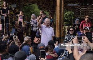 Bekas Perdana Menteri, Datuk Seri Najib Tun Razak dan isteri, Datin Seri Rosmah Mansor hadir pada Majlis Santai Merdeka anjuran Charm dan Pemantau Malaysia Baru di Tamn Botani, Kuala Lumpur. foto MALAYSIA GAZETTE, 31 OGOS 2018