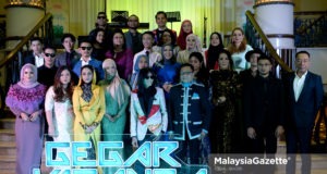 Barisan juri, peserta dan penaja bergambar kenangan pada sidang media Gegar Vaganza di Palace of The Golden Horses, Seri Kembangan, Selangor. foto IQBAL BASRI, 19 SEPTEMBER 2018