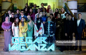 Barisan juri, peserta dan penaja bergambar kenangan pada sidang media Gegar Vaganza di Palace of The Golden Horses, Seri Kembangan, Selangor. foto IQBAL BASRI, 19 SEPTEMBER 2018