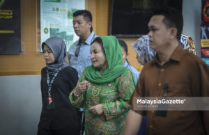 Datin Seri Rosmah Mansor iaitu isteri bekas Perdana Menteri, Datuk Seri Najib Razak hadir bagi memberi keterangan berkenaan penggubahan wang haram di Sururanjaya Pencegahan Rasuah Malaysia, Putrajaya. foto SYAFIQ AMBAK, 26 SEPTEMBER 2018.
