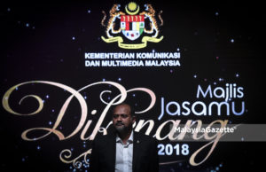 Menteri Komunikasi dan Multimedia, Gobind Singh Deo hadir pada Majlis Jasamu Dikenang di Pusat Konvensyen Antarabangsa Putrajaya (PICC), Putrajaya. foto HAZROL ZAINAL, 27 SEPTEMBER 2018.