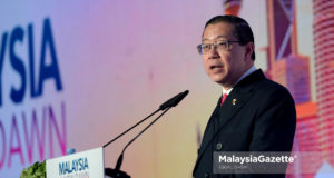 Menteri Kewangan, Lim Guan Eng berucap pada Program Malaysia A New Dawn di Hotel Shangri-La, Kuala Lumpur. foto IQBAL BASRI, 09 OKTOBER 2018