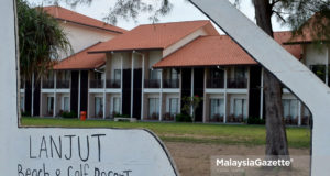 Blok bangunan yang menempatkan bilik penginapan di Lanjut Beach & Golf Resort Rompin, Pahang. foto IQBAL BASRI, 17 OKTOBER 2018.