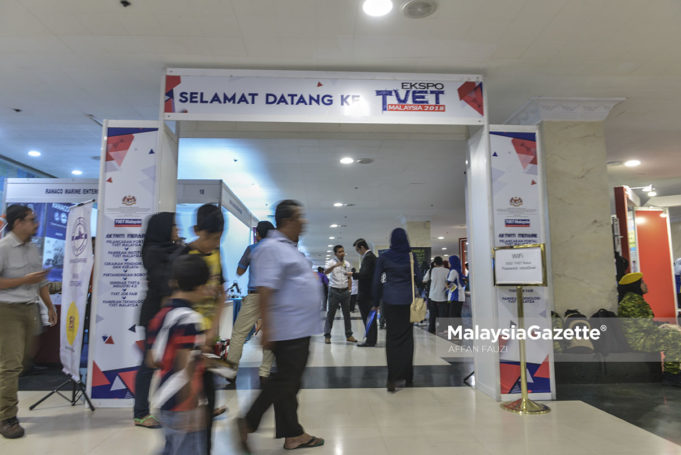 Ekspo Pendidikan dan Latihan Teknikal dan Vokasional (TVET) Malaysia 2018 di Pusat Dagangan Dunia Putra (PWTC), Kuala Lumpur. foto AFFAN FAUZI, 22 MAC 2018