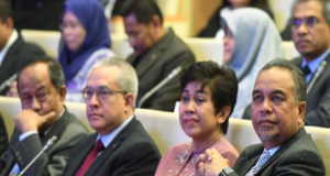 Gabenor Bank Negara Malaysia, Datuk Nor Shamsiah Mohd Yunus di Forum Kewangan Islam Global (GIFF) 2018 di Sasana Kijang.