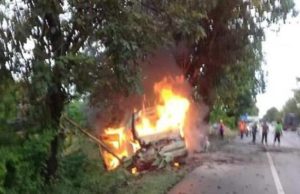 9 pekerja Myanmar mati terbakar