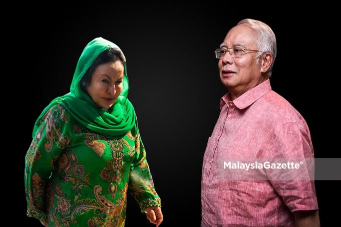 Bekas Perdana Menteri, Datuk Seri Najib Tun Razak dan Isteri Datin Seri Rosmah Mansor. foto MALAYSIAGAZETTE