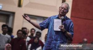 Bekas Perdana Menteri, Datuk Seri Najib Razak pada Majlis Santai Bersama Najib Razak di Dewan Tun Hussein Onn, Pusat Dagangan Dunia Putra (PWTC), Kuala Lumpur. foto AFFAN FAUZI, 03 NOVEMBER 2018.