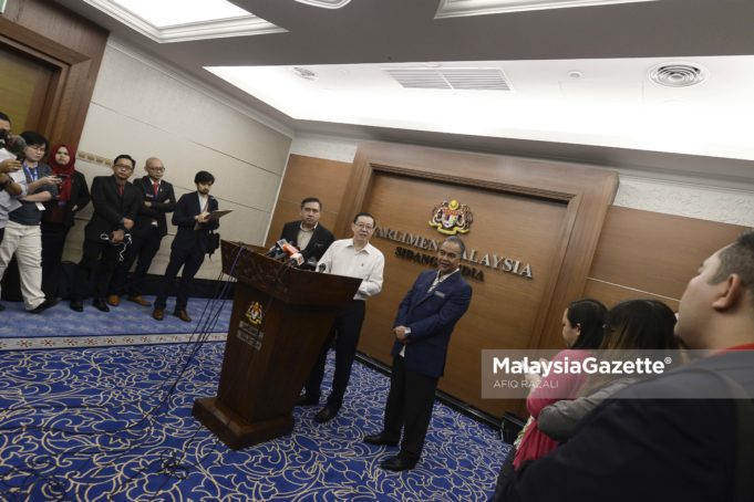 Menteri Kewangan, Lim Guan Eng bercakap pada sidang media berkenaan Belanjawan 2019 yang dibentangkan semalam pada sidang Dewan Rakyat di Bangunan Parlimen Malaysia, Kuala Lumpur. foto AFIQ RAZALI, 03 NOVEMBER 2018.