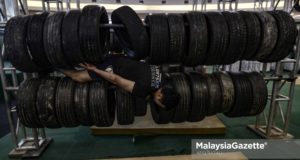 Antara cabaran dan halangan yang perlu dilalui peserta pada Anlene Viper Challenge semasa tinjauan lensa Malaysia Gazette di One Utama, Petaling Jaya, Selangor. foto AFIQ RAZALI, 11 NOVEMBER 2018.