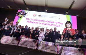 Anugerah Dengue Patrol Peringkat Kebangsaan 2018 bagi Kategori Sekolah Rendah dan Sekolah Menengah pada Majlis Anugerah Dengue Patrol Peringkat Kebangsaan 2018 di Hotel Aloft KL Sentral, Kuala Lumpur. foto AFIQ RAZALI, 14 NOVEMBER 2018.