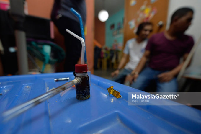 Sebahagian Orang Kena Tangkap (OKT) pada Ops Perdana mengenai operasi penyalahgunaan dadah kawasan PPR dan Projek Perumahan Awam (PPA) di PPR Intan Baiduri, Kuala Lumpur. foto IQBAL BASRI, 31 OKTOBER 2018