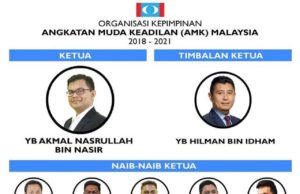 Barisan kepimpinan baharu AMK 2018-2021 Akmal Nasrullah